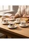 6-Person Porcelain Rose Jardin Coffee Cup - 2