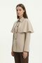 Stone Cape Detail Buttoned Jacket 7687 - 2
