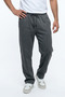 Men's Smoked Baggy Cut Pique Fabric Elastic Waist Loose Fit Comfortable Cut Sweatpants