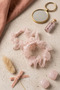 2 Pieces of Stone-Encutured Tulle Rubber Clips - 2