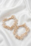 2 Pieces of Stone-Encutured Tulle Rubber Clips - 3