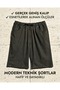 Large Size Men's Shorts with Elastic Waist and Lace-Up Front and Back Pockets - 4