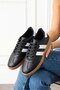 Fortuna Black and White Striped Lace-Up Sports Sneaker Shoes Stc1295 - 4