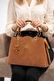 Women's Shoulder Bag with Two Compartments, Lined Interior, and Adjustable Shoulder Strap