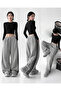 Street Flow Urban Striped Oversize Baggy Sweatpants - 2