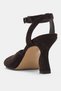 Lumora Genuine Leather Ankle Belt Adjustable Buckle Detailed Women's Heeled Shoes - Brown Suede - 7