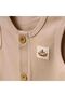 Little Cozy Premium Organic Cotton 2-Piece Baby Vest Set White - 3