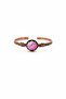 Pink Agate Natural Stone Copper Women's Bracelet for Libra, Taurus and Pisces Signs - 2