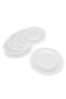 Opal Dinner Plate, 6 Pcs, 11 inch, White