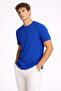 Men's Bürümcük T-Shirt Crew Neck 100% Cotton Oversize / Regular Fit Summer Basic T-Shirt - 2