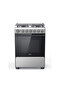 60x60 Freestanding Gas Cooker 4 Burners Oven Grill Stainless Steel BME62058FFD-D