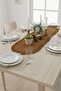 Washable Wicker Runner 33X100 cm - Oval Jute Look Knitted Tablecloth - Bohemian & Scandinavian - 4