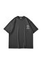 Need Money for Porsche Printed Oversize Unisex Smoked Tshirt - 2