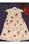 Satin Yellow Floral Dress - Age 2 - 2