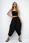 Black-Patterned Summer Shalwar Trousers with Lace Detail on the Sides Alc-X13872 - 3
