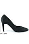Victoria Black Satin Pointed Toe Thin Heeled Evening Dress Shoes - 5