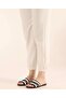 White Tape Detail Women's Flat Slippers - 3