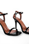 Special Women's Blunt Toe Single Strap Ankle Strap Heeled Shoes B4507 - 4