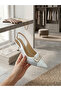 Genuine Leather Evening Dress Women's Shoes - 4