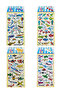 3D Puffy Embossed Holographic Airplane Sticker Pack - Notebook, Phone, and Laptop Decoration Sticker - 5
