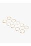 Stone Detailed 10-Piece Ring Set - 3