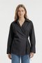 Black Sleeveless Slit Side Tie Shirt 5257 - 3