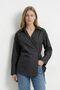Black Sleeveless Slit Side Tie Shirt 5257 - 2