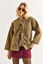 Women's Cashmere Front-Tie Jacket Mink - 3