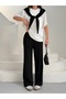 Shawl Collar Garnished Modal Fabric Women's Tracksuit Set - 5