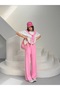 Shawl Collar Garnished Modal Fabric Women's Tracksuit Set - 2