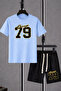 Men's Bottom-Top Shorts-T-Shirt 2-Piece Set - 2