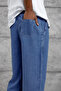 Men's Trousers Nmrc Tensel Blue Baggy Tencel - 5