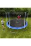 Mega Trampoline 12ft Blue and Black LIT-657061 - 2