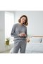 Young Girl Cotton Collar Buttoned Pocketed Gift Gray Color Bottom Top Pajama Set Al507 V2 Bb2447 - 8