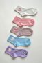 Pack of 5 Women's Heart Patterned Colorful Socks - Soft Cotton College Socks - 3