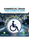 2 Pack Magnetic Disabled Handicap Car Sticker, Removable Reusable Sign for Steel Body 15cm Round - 3