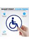 2 Pack Magnetic Disabled Handicap Car Sticker, Removable Reusable Sign for Steel Body 15cm Round - 6
