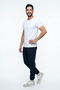 Men's Summer Baggy Cut Ultra Thin Parachute Fabric Sweatpants with Zipper Pockets and Elastic Cuffs - 2
