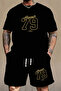 Men's Bottom-Top Shorts-T-Shirt 2-Piece Set