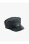 Faux Leather Cap Hat