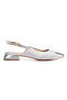 Women's Open-Back Heeled Ballerinas 1040 Lame - 2