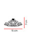 Princess Crown Car Sticker - Heart Crown Car Window Sticker 15X7Cm - 3