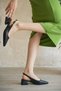 - 5cm Women's Heeled Shoes Skin Black - 6
