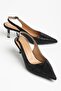 Women's Evening Dress with Open Back and Silicone Stones, 5cm Classic Heels - 4