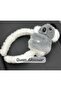 Cute Plush Furry 3D Toy Koala Crown Female Children's Crown Gray White - 3