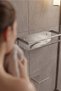 Stainless Steel Satine Inox Adhesive Mounting Bathroom Shelf - Toilet Paper Holder Set - 5