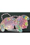Hair Accessory Colorful Rubber Towel Mesh Peg Buckle Organizer Boxed Beaded Gift Set Pink - 4
