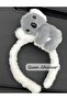 Cute Plush Furry 3D Toy Koala Crown Female Children's Crown Gray White - 2