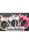 Plush Furry Crown with Moving Antenna and Ears, Funny Children's Crown with Pompom, Pompom Figures, Fuchsia Pink - 3