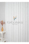 Stylish Leaf Patterned Tulle Curtain Modern Woven 2 Layer Pleated Living Room Tulle Elegance Series - 4